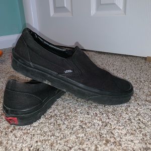 Black slip on vans